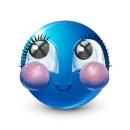 Стикер Blue faces