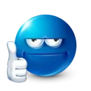 Стикер Blue faces