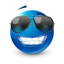 Стикер blue facebook