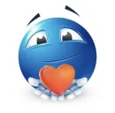 Стикер Blue faces