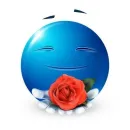 Стикер Blue faces