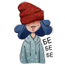 Blue hair girl