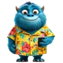 Стикер Bluekaka