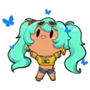 Стикер Brazilian Miku