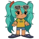 Стикер Brazilian Miku