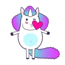 Стикер Bright Unicorns