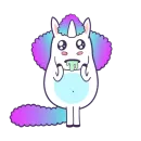 Стикер Bright Unicorns