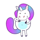 Стикер Bright Unicorns