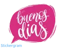Стикер Buenos días/noches By Vane♾