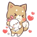Стикер Красивый щенок