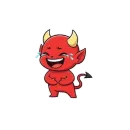 Стикер Чертенок