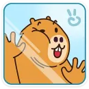 Стикер Капибара клипер
