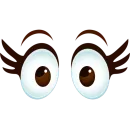 Стикер Cartoon Eyes