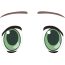 Стикер Cartoon Eyes