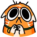 Стикер Рыжий кот Кешбэкс Без Текста