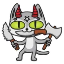 Стикер Demon Cat Diamond