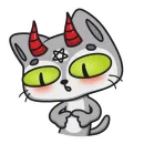 Стикер Demon Cat Diamond