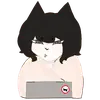 Стикер Кошка Клео