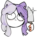 Стикер Котик Сигма