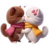 Стикер Кошачья любовь