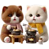 Стикер Кошачья любовь