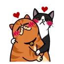 Стикер fun cat