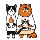 Стикер fun cat