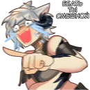 Стикер Девочка кошка