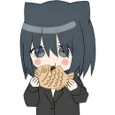 Стикер Кошечка тян