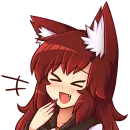 Стикер Cham's Wolf Waifu