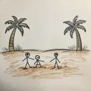 Стикер Детские рисунки