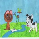 Стикер Детские рисунки