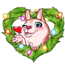 Стикер Christmas Dog