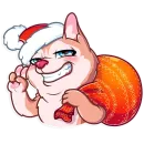 Стикер Christmas Dog