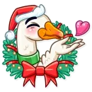 Стикер Christmas Goose