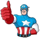 Стикер Captain America