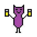 Color pixel cats
