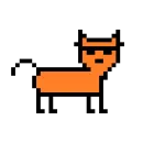 Стикер Color pixel cats