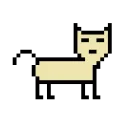Стикер Color pixel cats