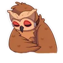 Стикер Совушка без надписей