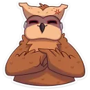 Стикер Совушка без надписей