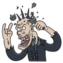 Стикер crazy people