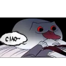 Стикер Creepy Cat