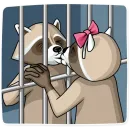 Стикер Criminal Raccoon