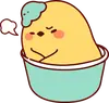 Стикер Cup duck's daily life