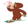 Стикер Curioso come George
