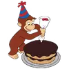 Стикер Curioso come George