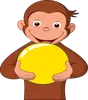 Стикер Curioso come George