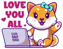 Стикер Cute Baby Doge