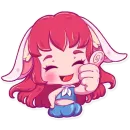 Стикер Cute Bunny Girl